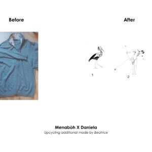 Customisation with print by Beatrice